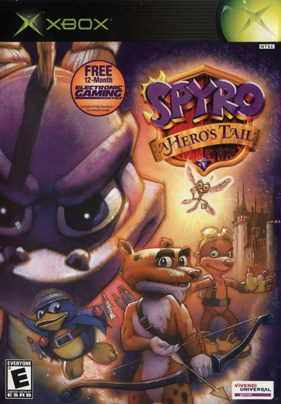 Spyro: A Hero's Tail box art for Xbox